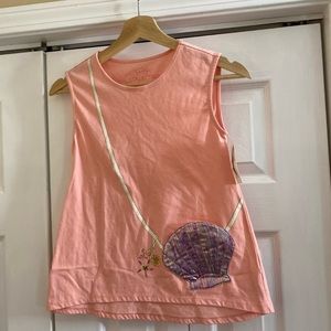 Jessica Simpson girls seashell purse tank top medium